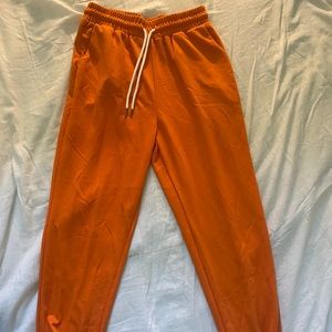 Orange joggers